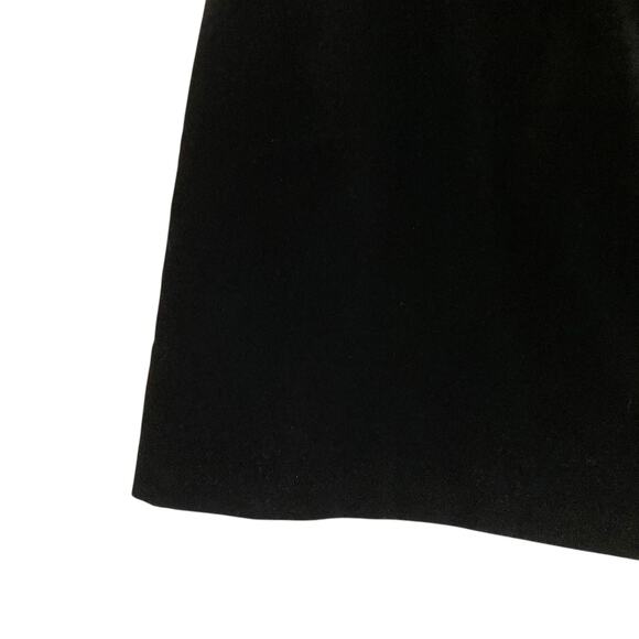 Vintage 80s Russ Black Knee Length Velvet Straight High Rise Skirt Size Small - Picture 10 of 14